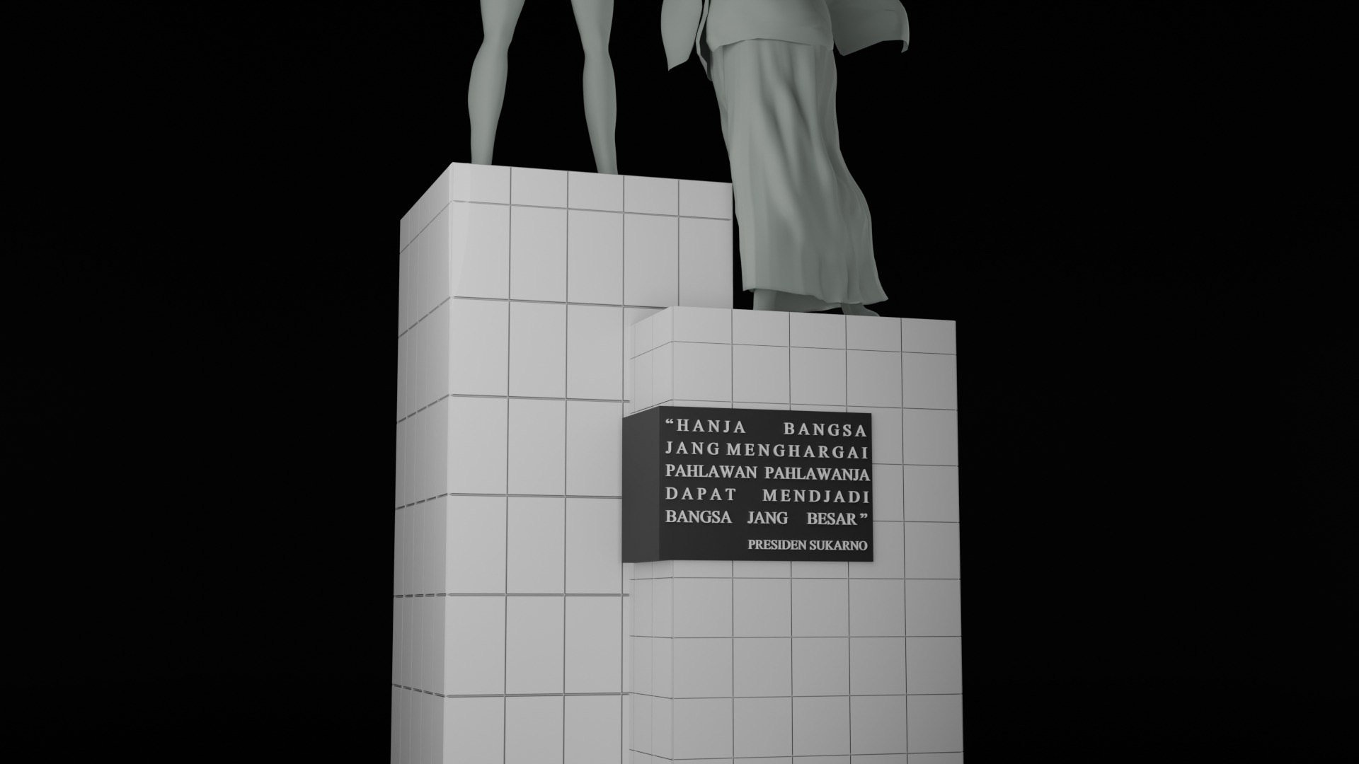 Heroes Monument Tugu Tani 3D model_22