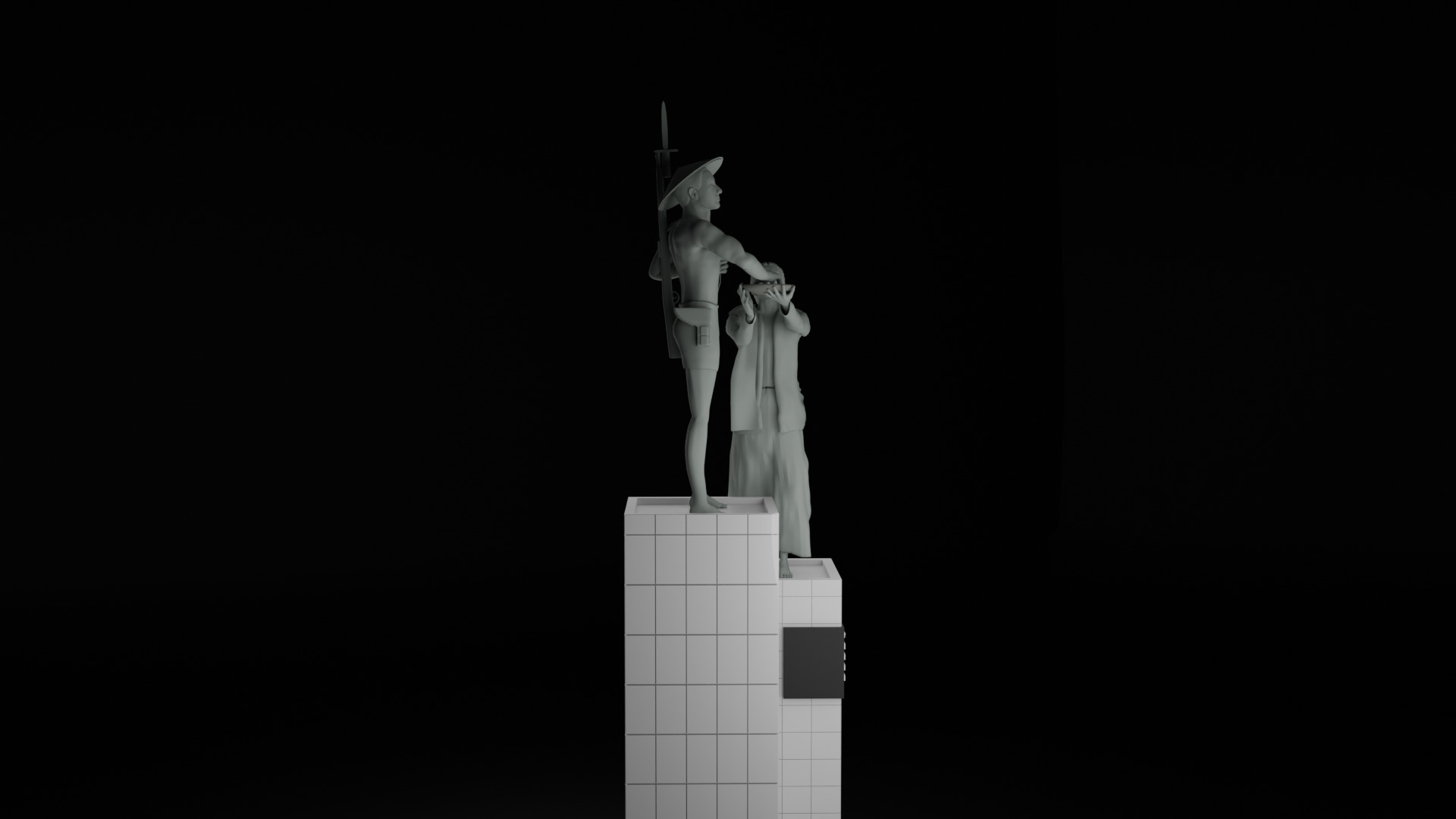 Heroes Monument Tugu Tani 3D model_5