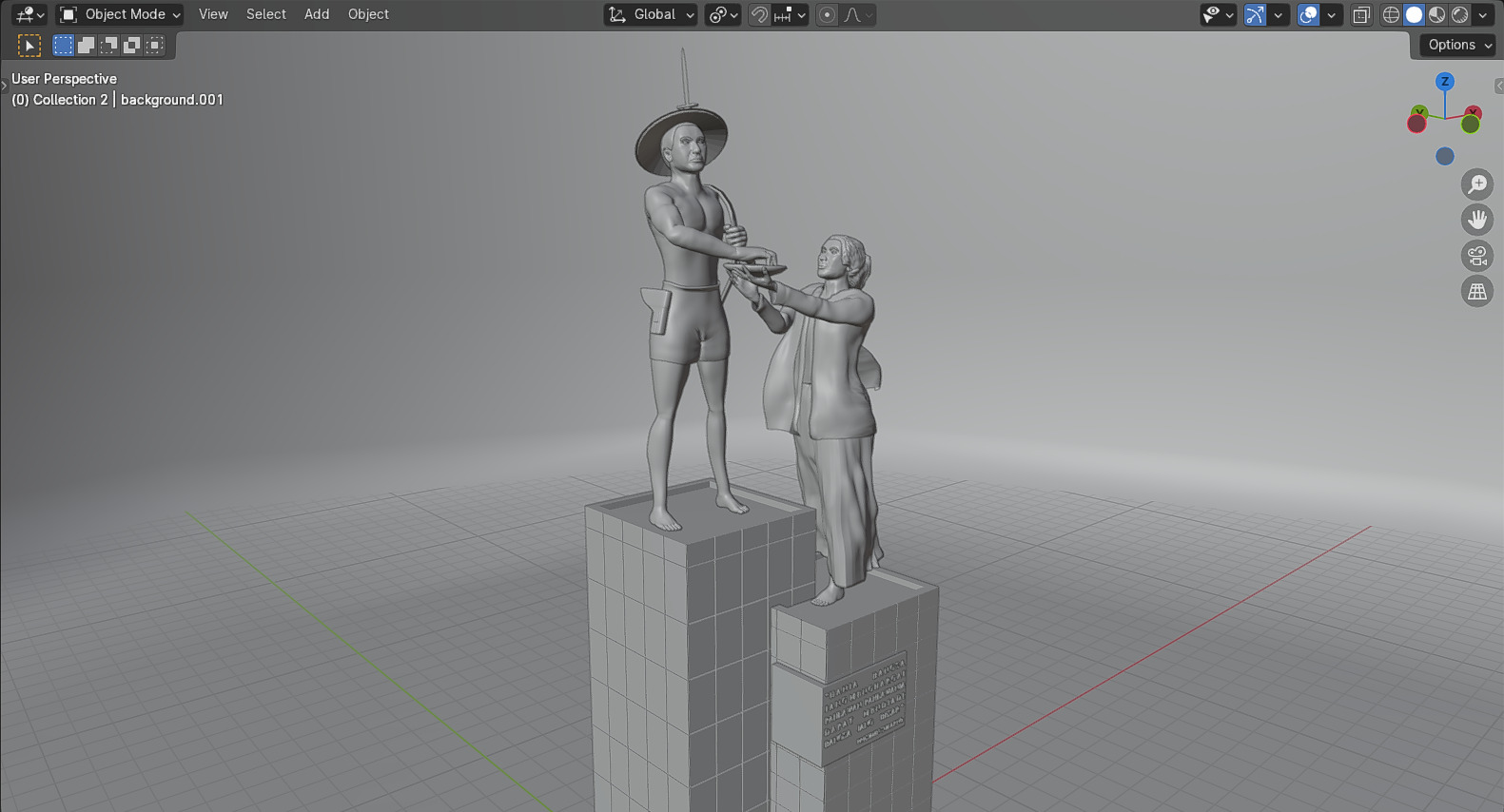 Heroes Monument Tugu Tani 3D model_27