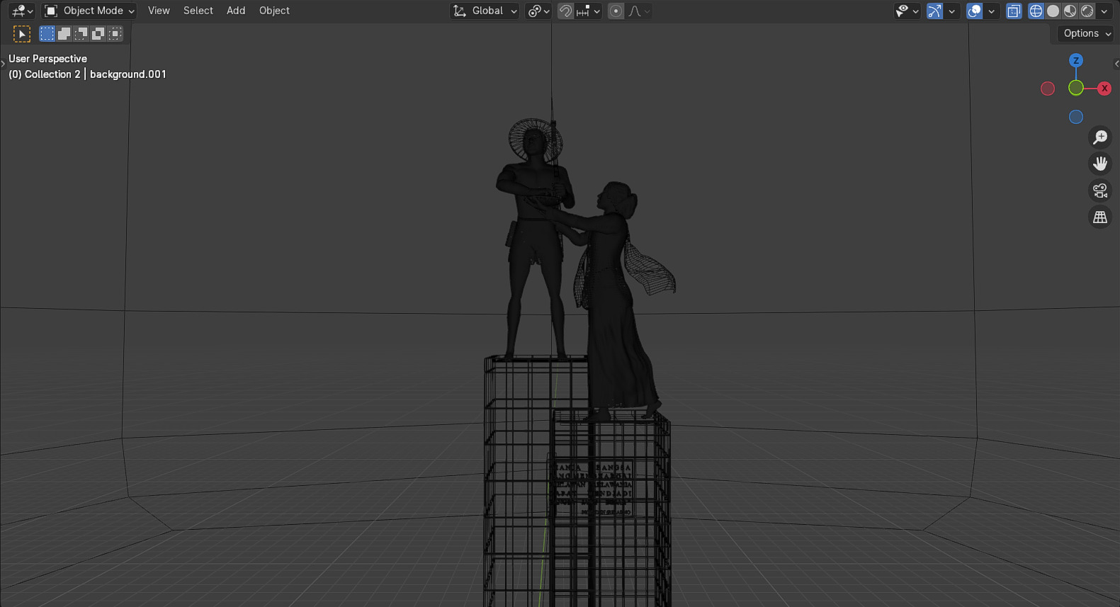Heroes Monument Tugu Tani 3D model_32