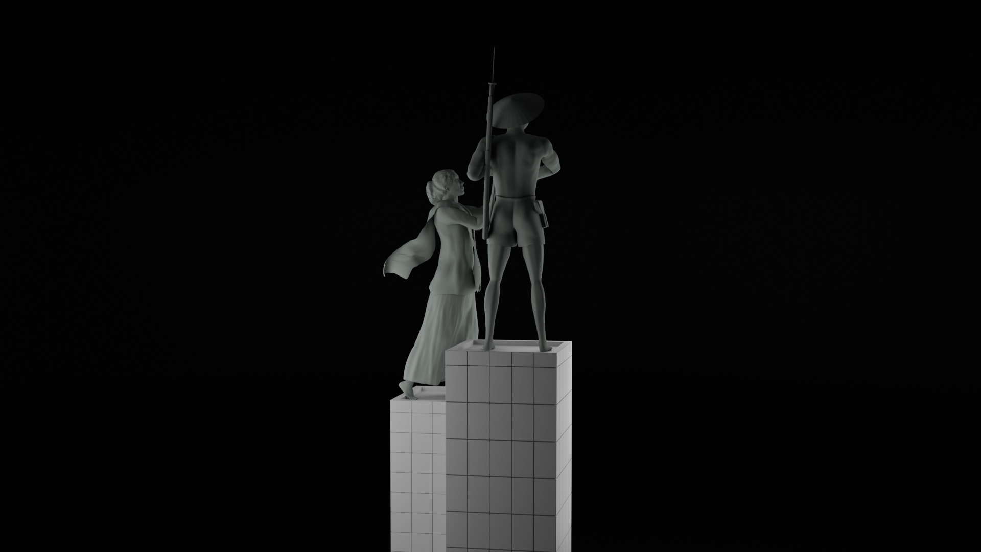Heroes Monument Tugu Tani 3D model_9