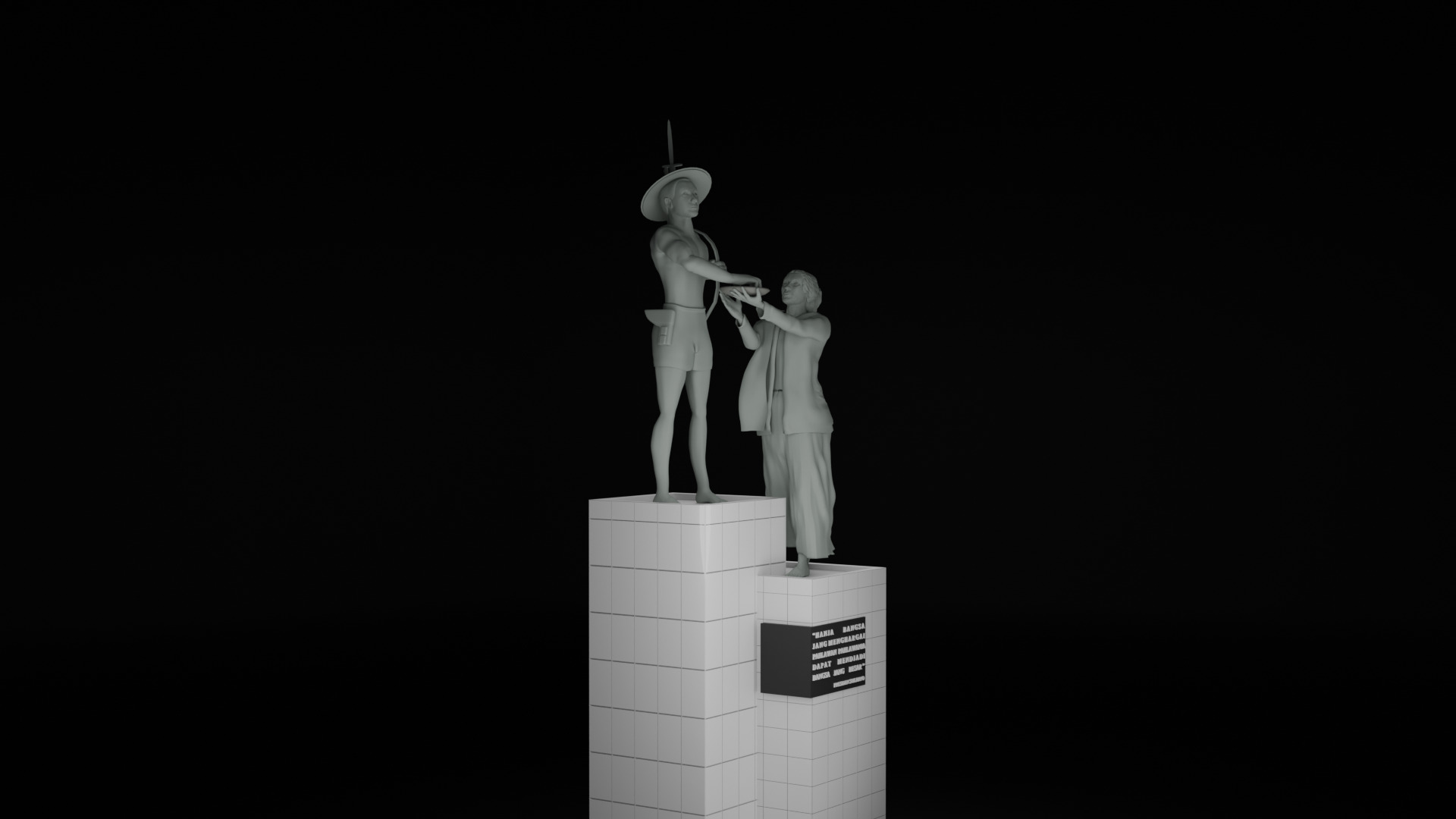 Heroes Monument Tugu Tani 3D model_3