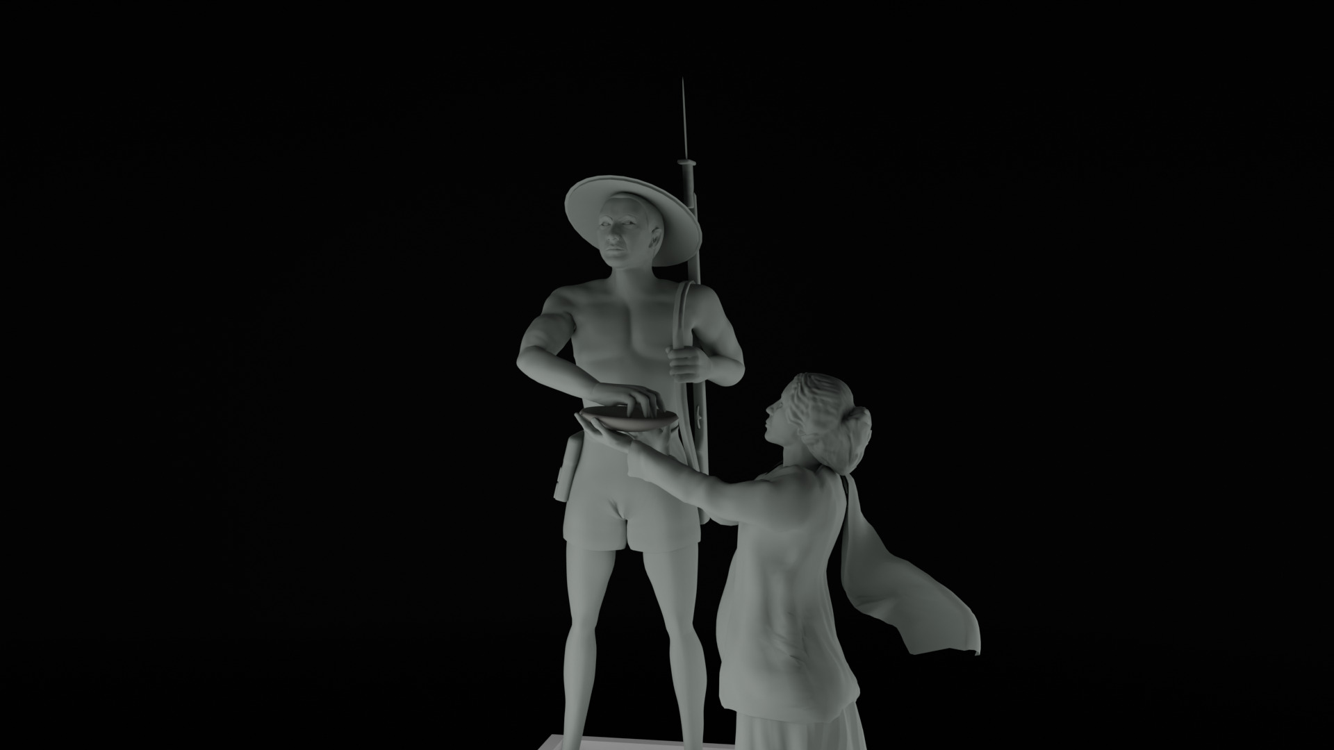 Heroes Monument Tugu Tani 3D model_16