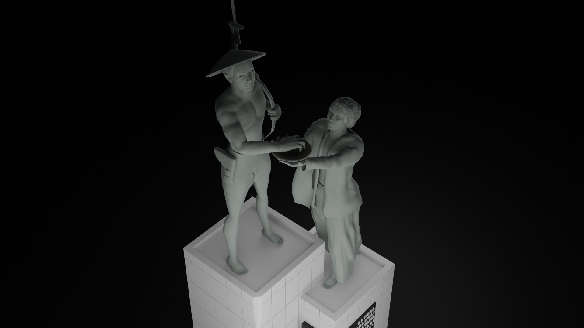 Heroes Monument Tugu Tani 3D model_24