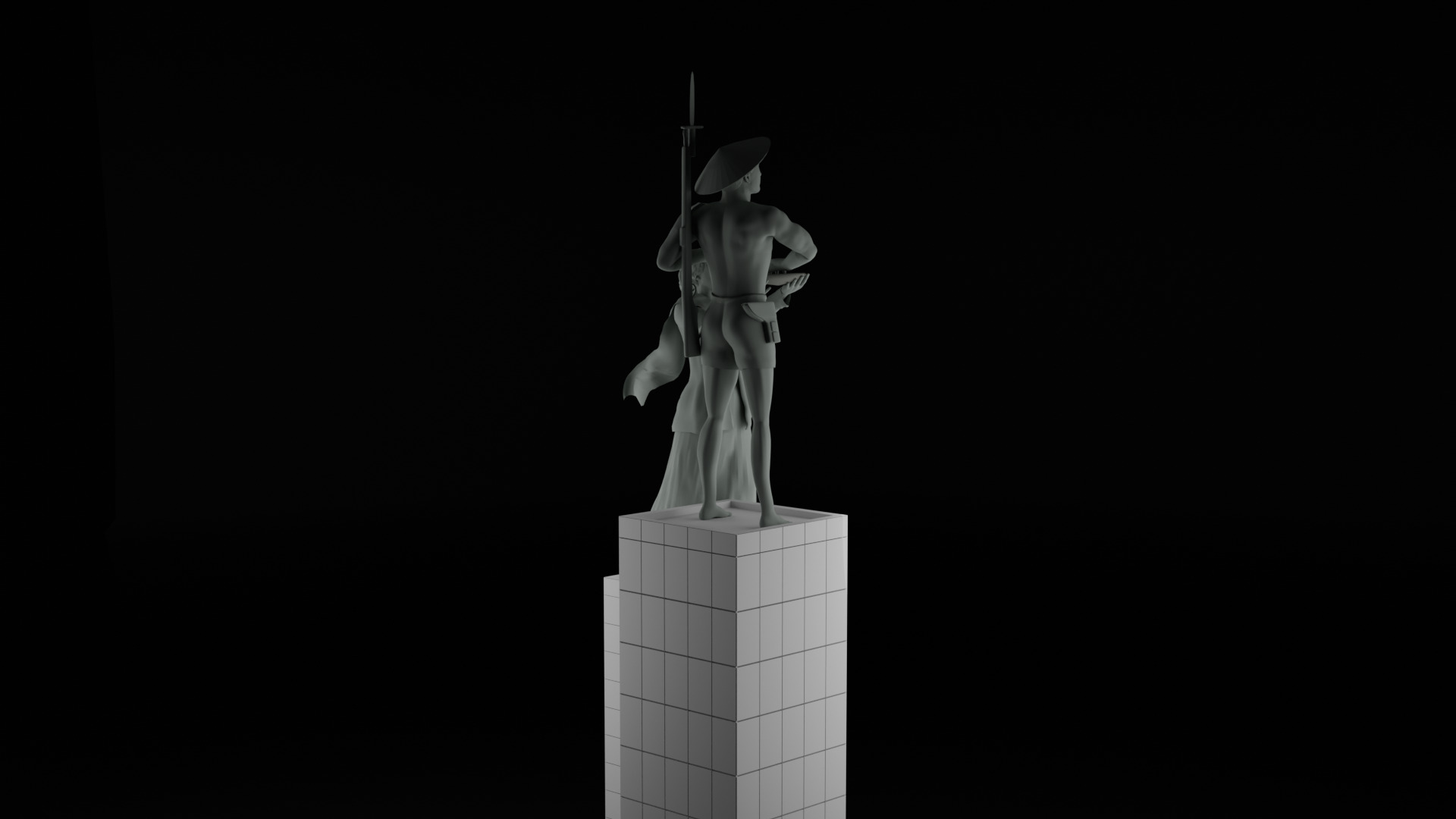 Heroes Monument Tugu Tani 3D model_8
