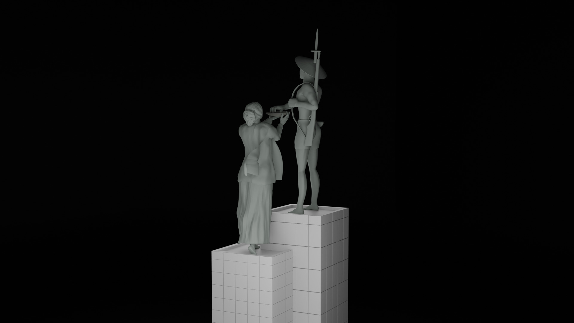 Heroes Monument Tugu Tani 3D model_12