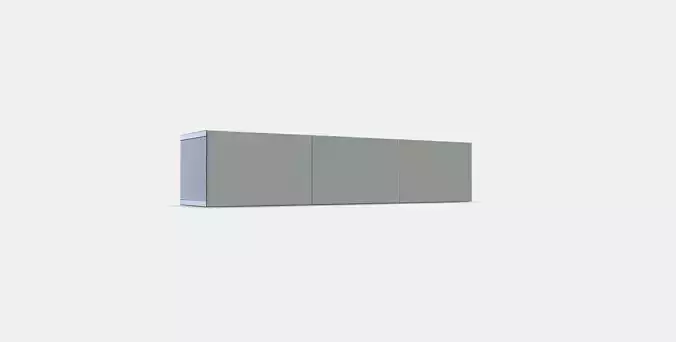 BESTA TV bench with doors 19 Low-poly 3D model