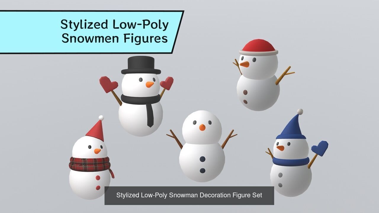 Stylized Low-Poly Christmas Collection _5