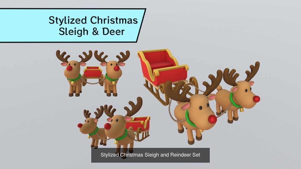 Stylized Low-Poly Christmas Collection _1