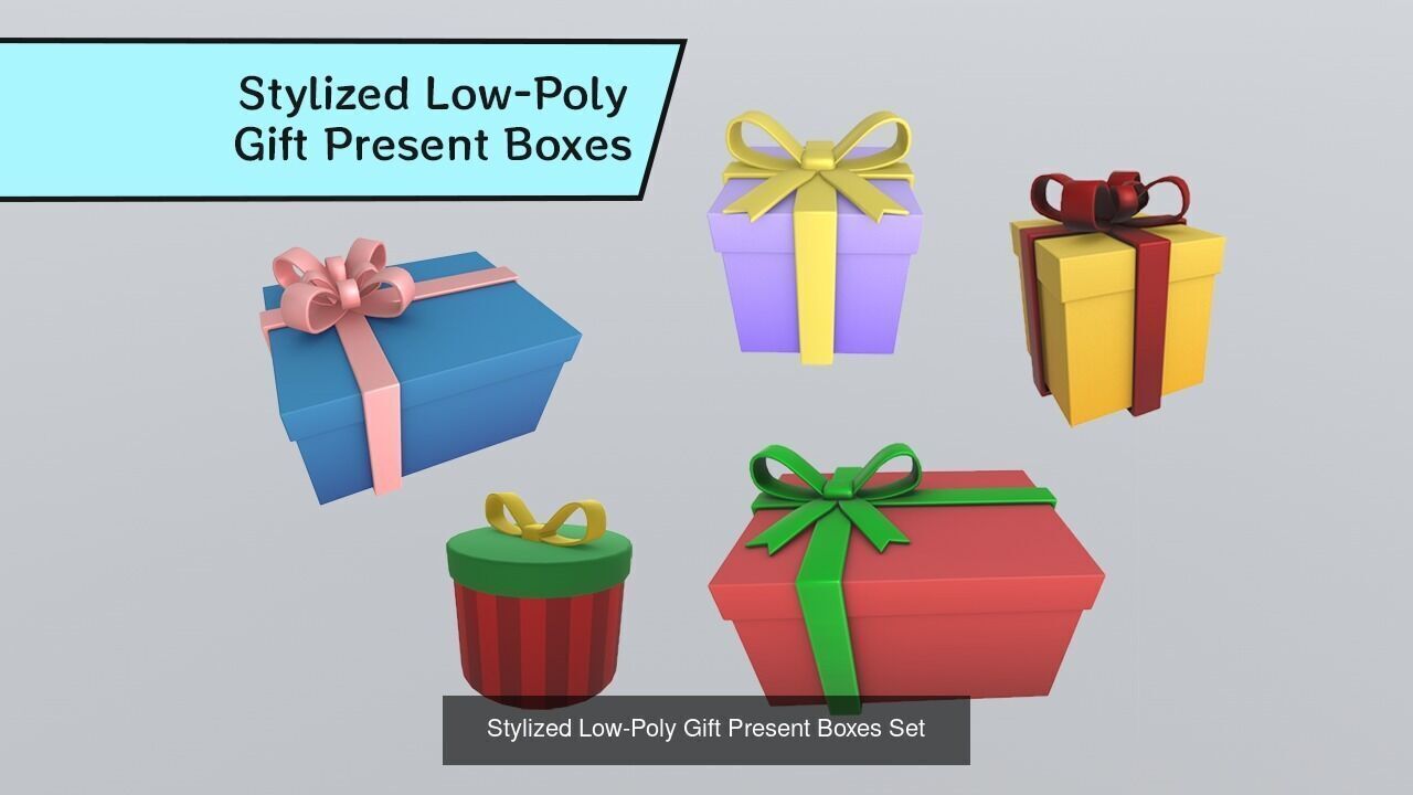 Stylized Low-Poly Christmas Collection _9