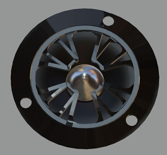 Audiopipe ATR Series Bullet Tweeter - Mid Poly 3D Model Free low-poly 3D model
