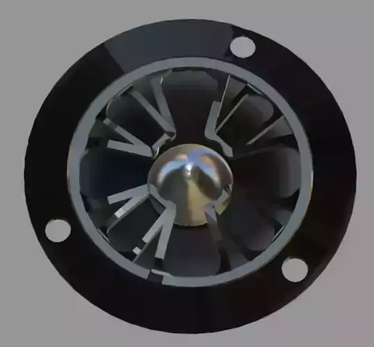 Audiopipe ATR Series Bullet Tweeter - Mid Poly 3D Model