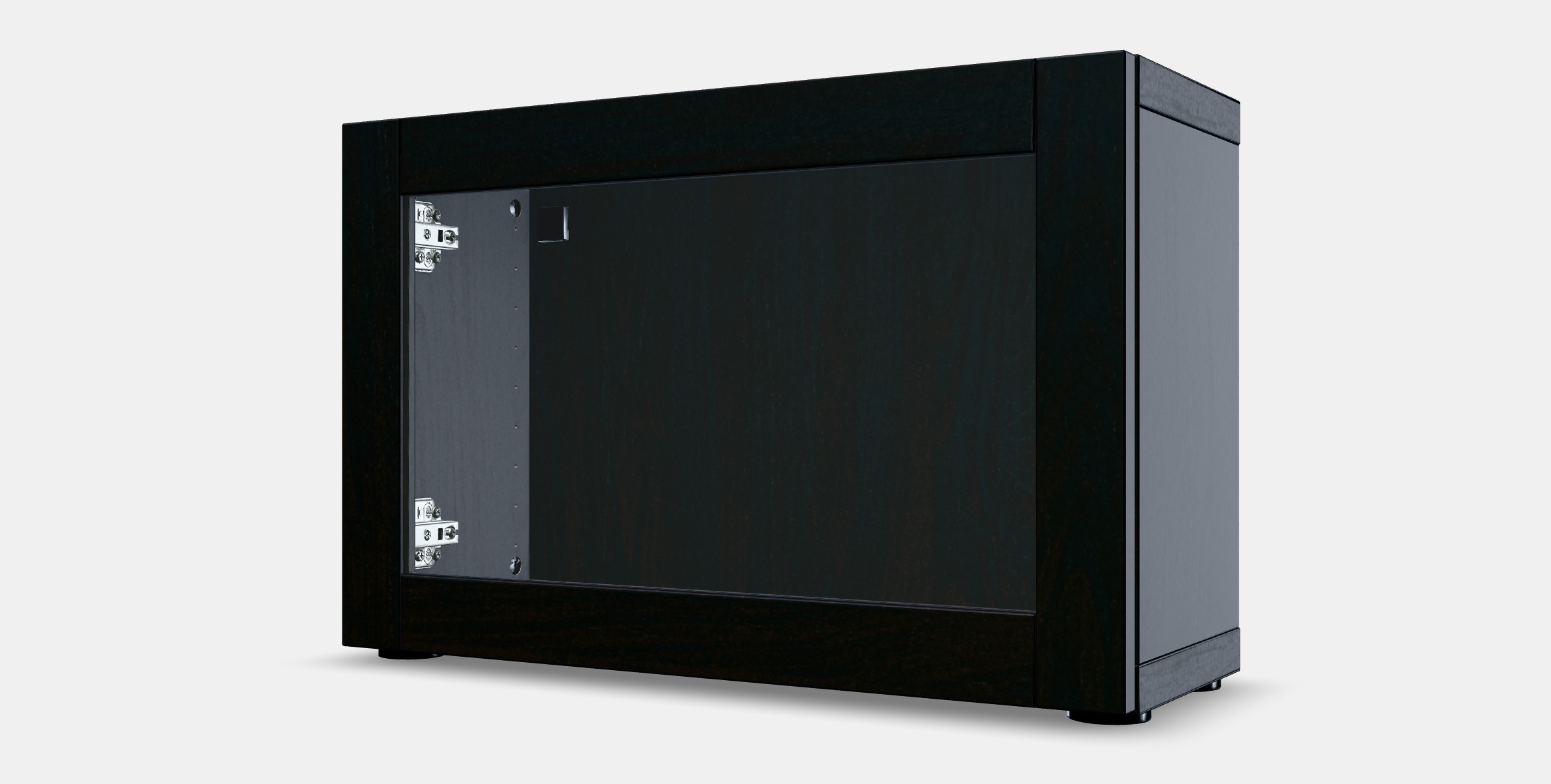 BESTA Shelf unit with glass door 2 3D model_13