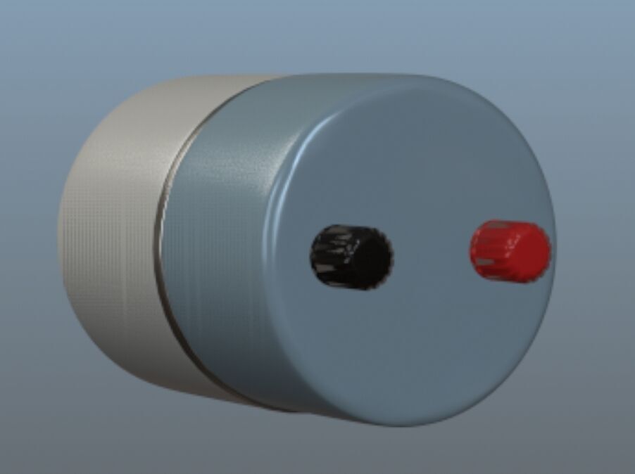 Fostex 925 Tweeter Free low-poly 3D model_2