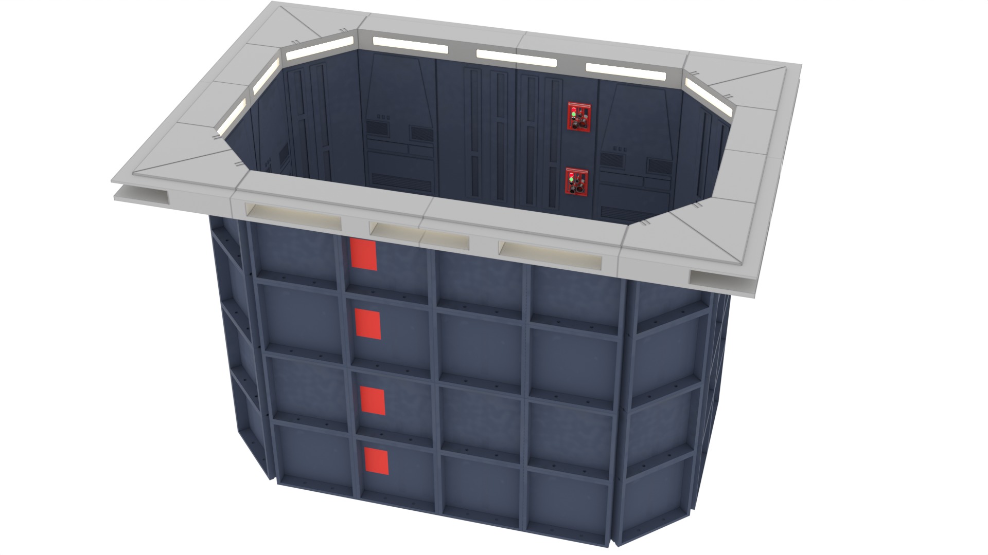 Set 1 - Death Star Docking bay 2037 1-6 scale Hottoys  3D Model Collection_43