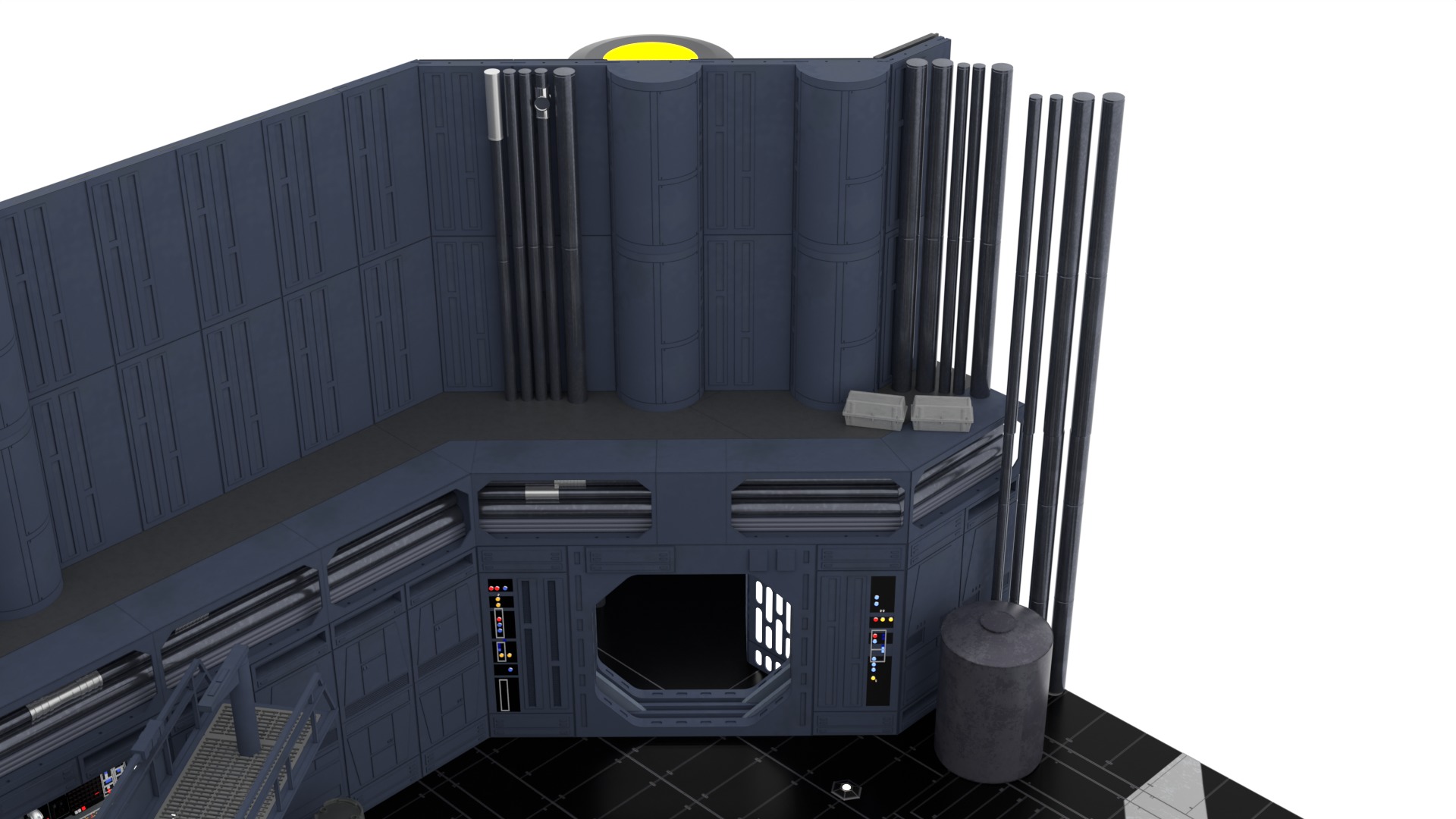 Set 1 - Death Star Docking bay 2037 1-12 scale Blackseries 3D Model Collection_91