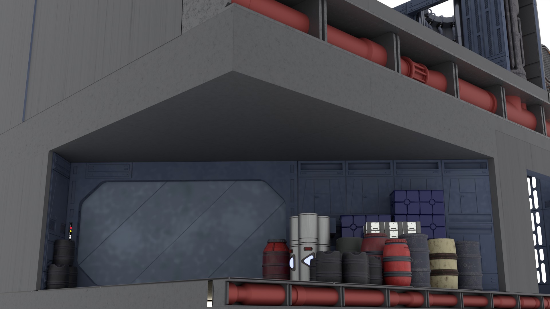 Set 1 - Death Star Docking bay 2037 1-12 scale Blackseries 3D Model Collection_13