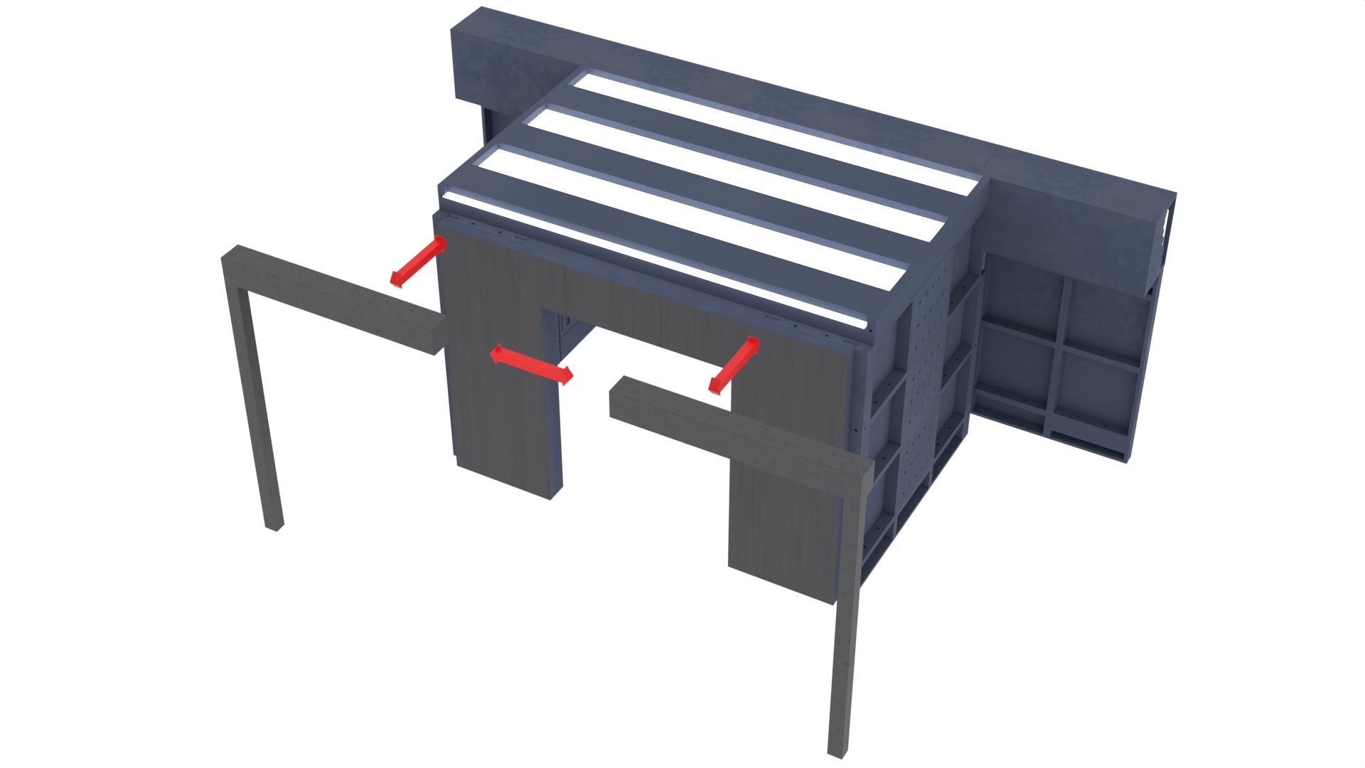 Set 1 - Death Star Docking bay 2037 1-12 scale Blackseries 3D Model Collection_33