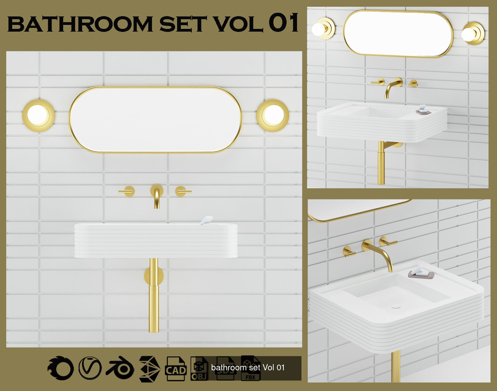 bathroom set  3D Model Collection_7