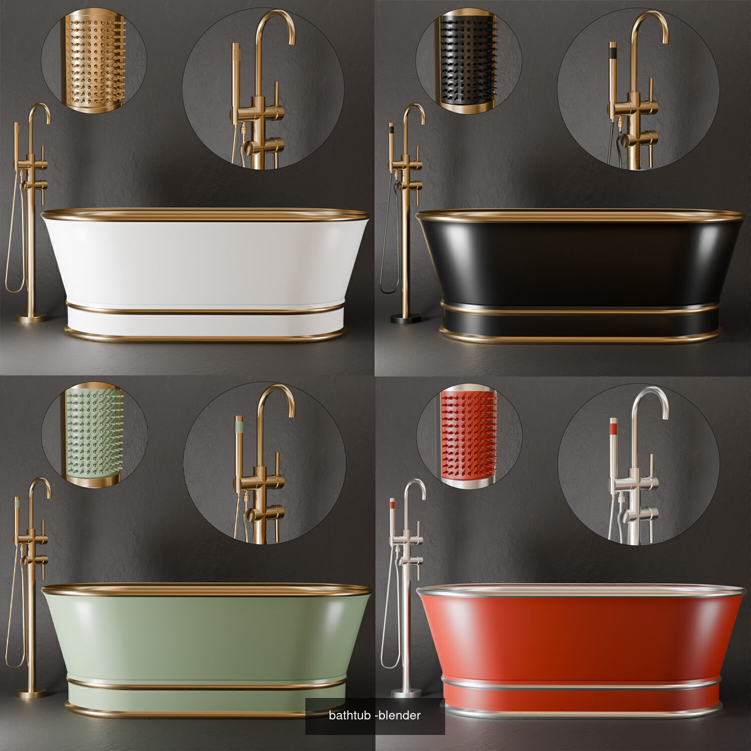 bathroom set  3D Model Collection_8