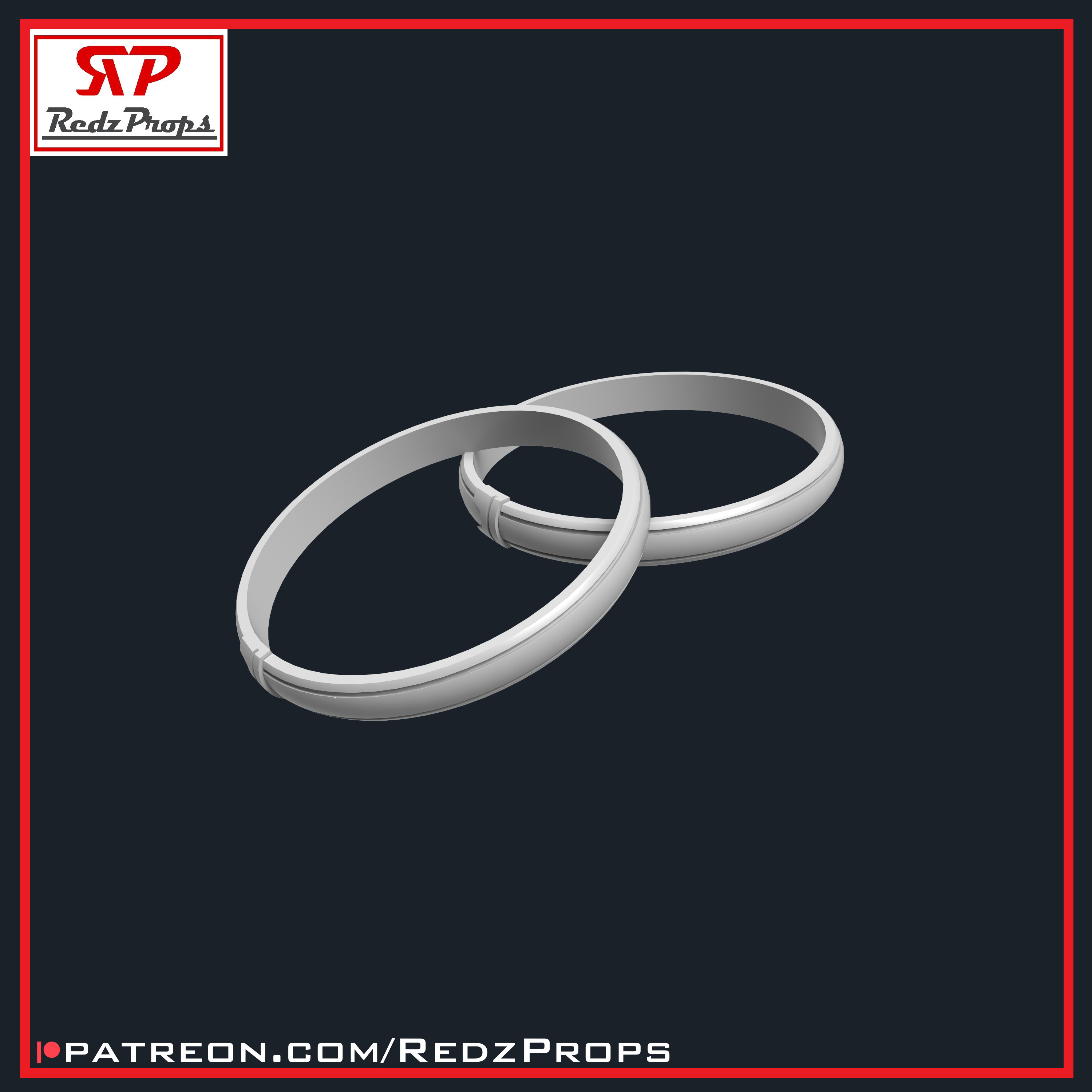 Deadpool 3 Bicep Band Cosplay Prop 3D print model_4