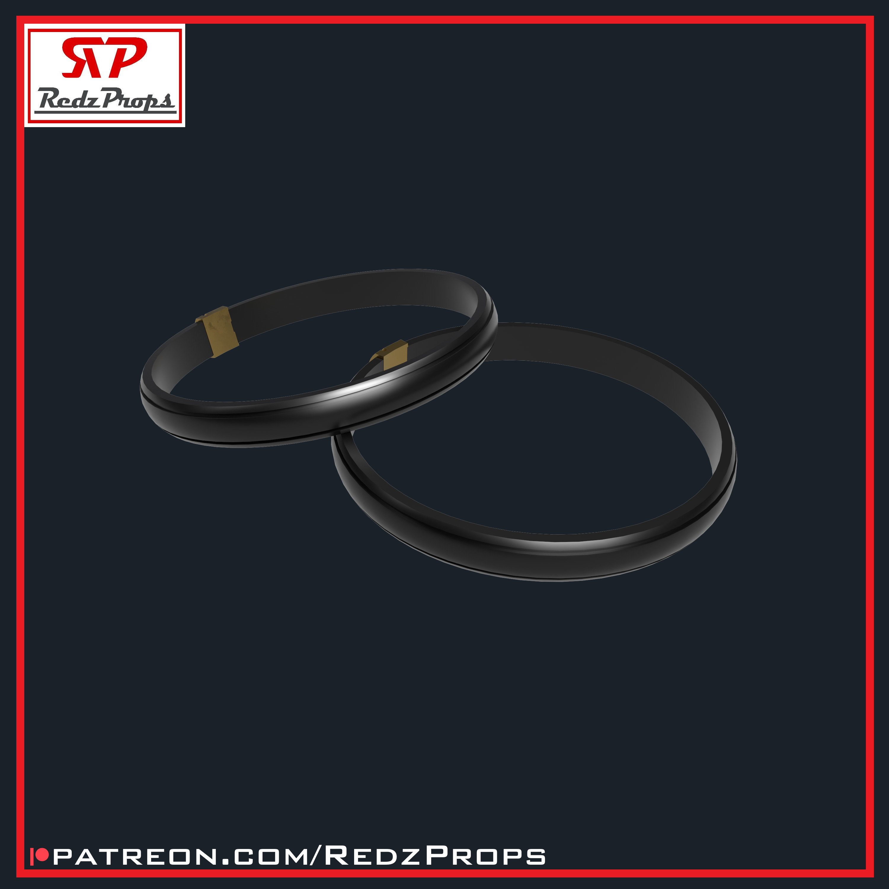 Deadpool 3 Bicep Band Cosplay Prop 3D print model_2