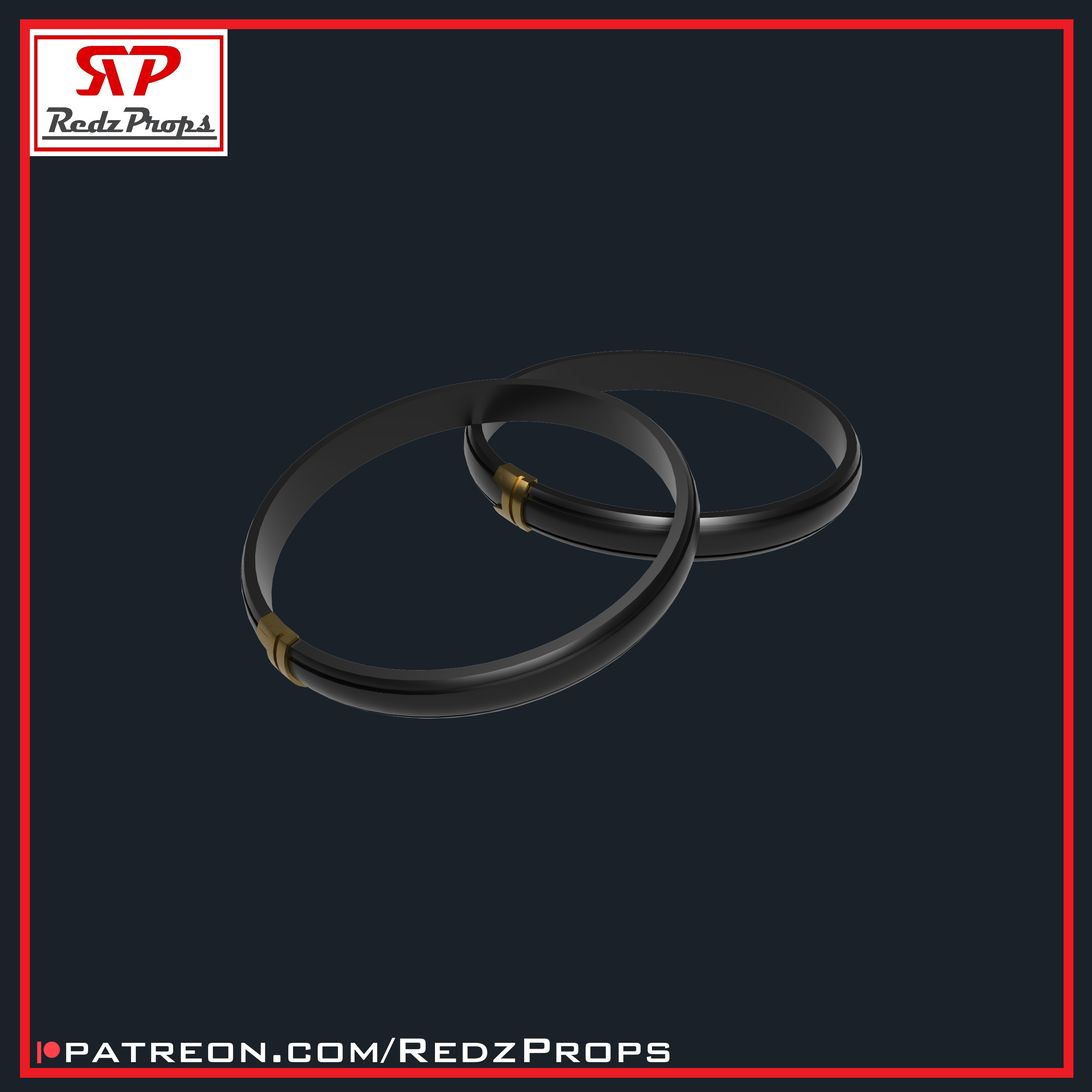 Deadpool 3 Bicep Band Cosplay Prop 3D print model_1