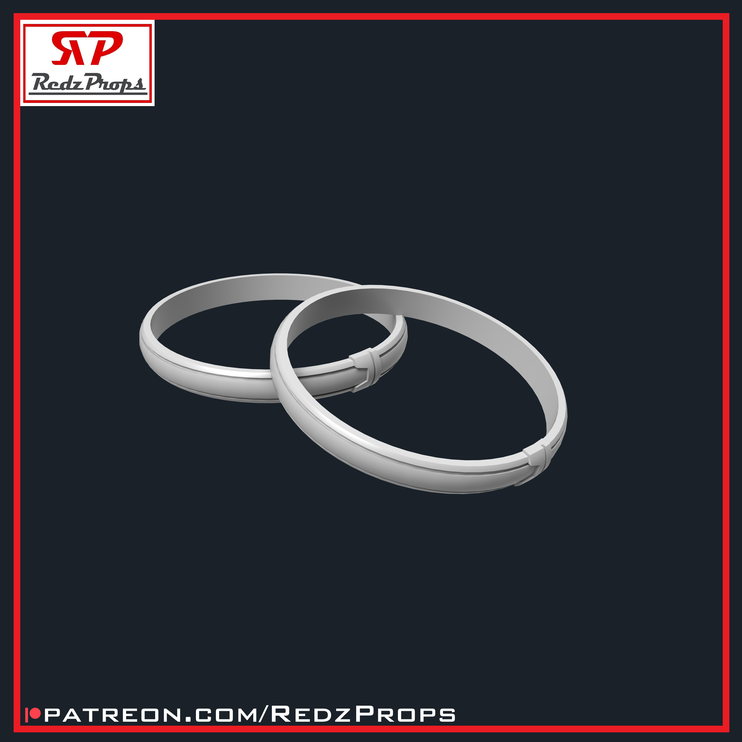 Deadpool 3 Bicep Band Cosplay Prop 3D print model_3