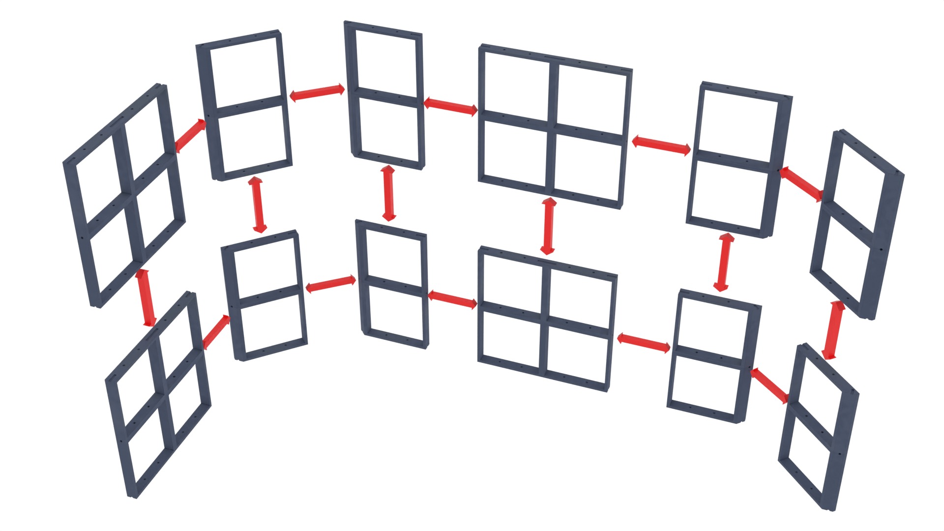 Set 1 - Death Star Docking bay 2037 1-18 scale Kenner Hasbro 3D Model Collection_53