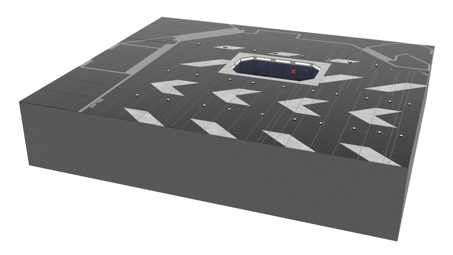 Set 1 - Death Star Docking bay 2037 1-18 scale Kenner Hasbro 3D Model Collection_81