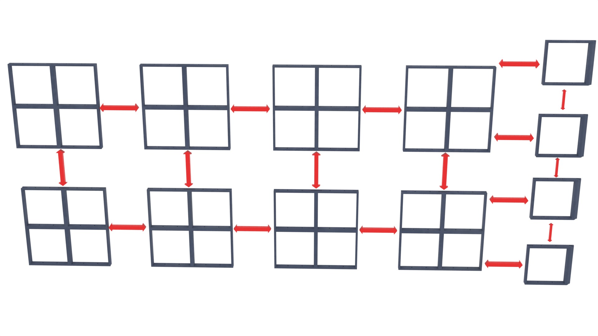 Set 1 - Death Star Docking bay 2037 1-18 scale Kenner Hasbro 3D Model Collection_38