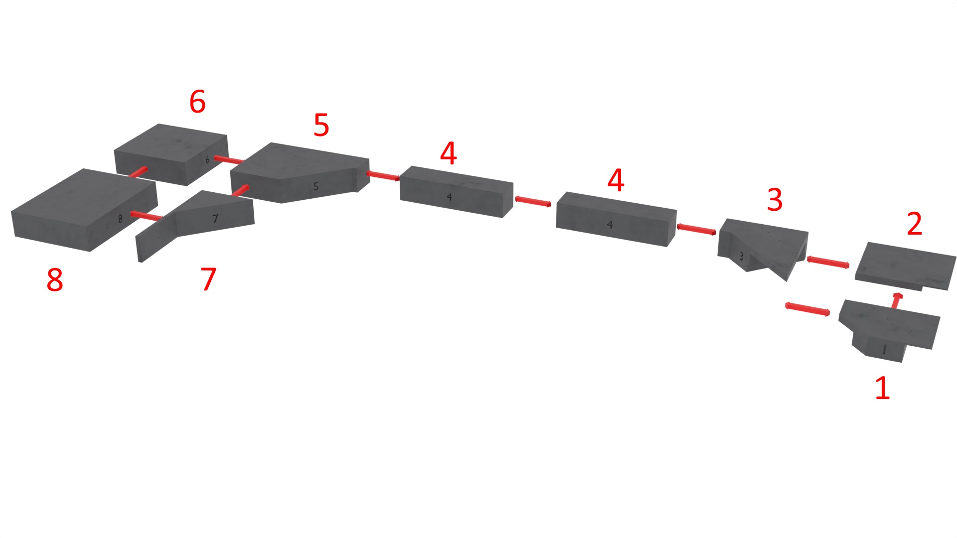 Set 1 - Death Star Docking bay 2037 1-18 scale Kenner Hasbro 3D Model Collection_60