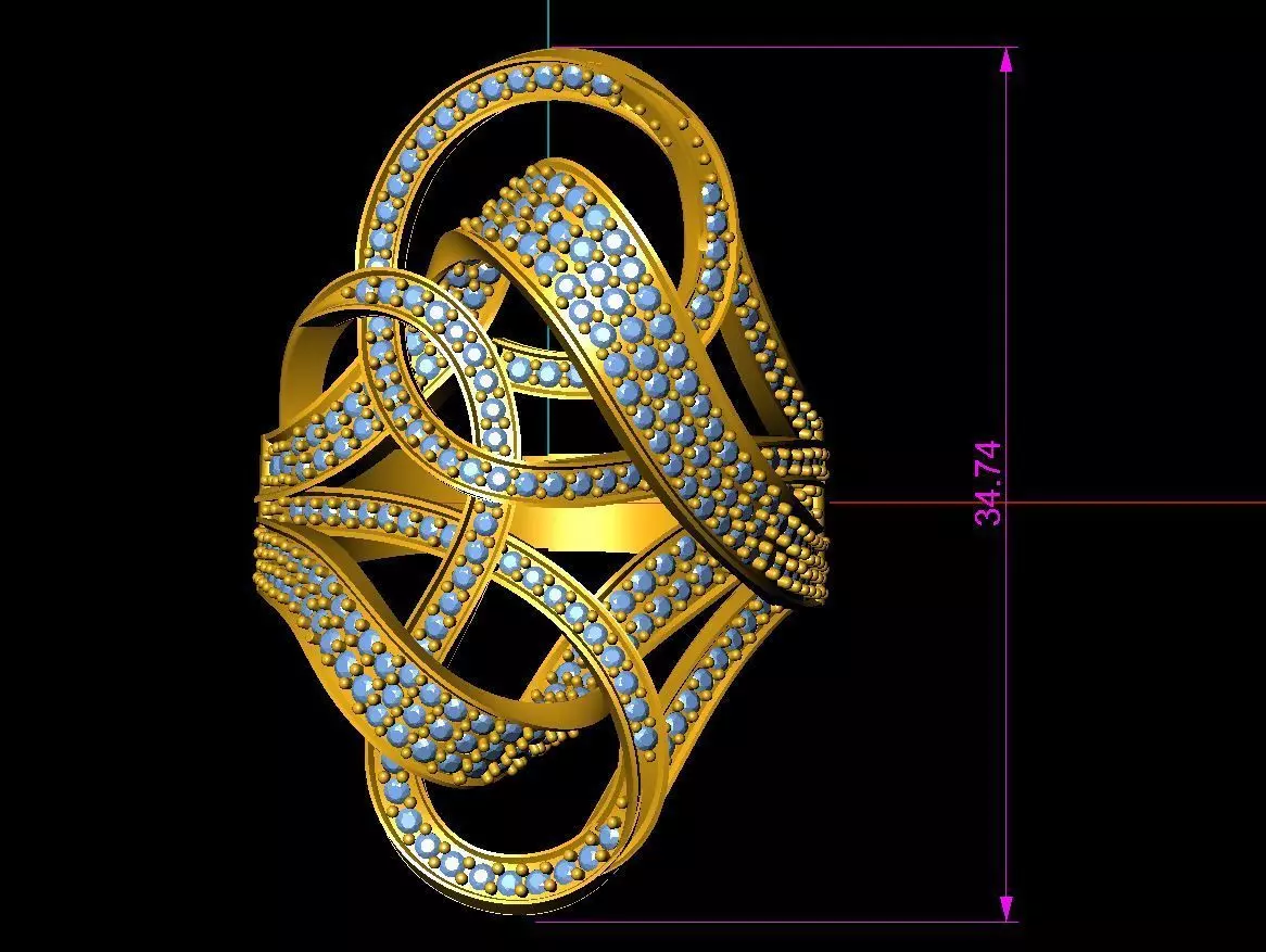 dubai ring 3D print model_0