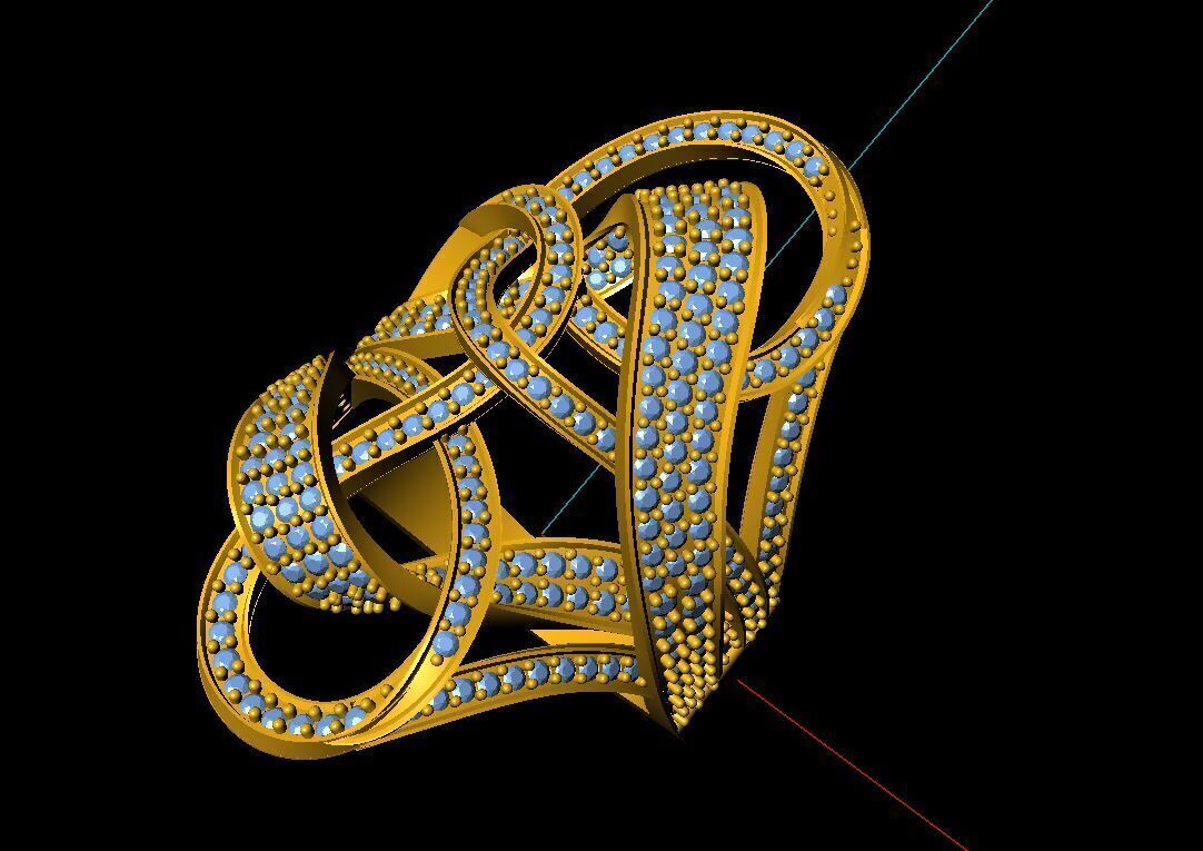 dubai ring 3D print model_1