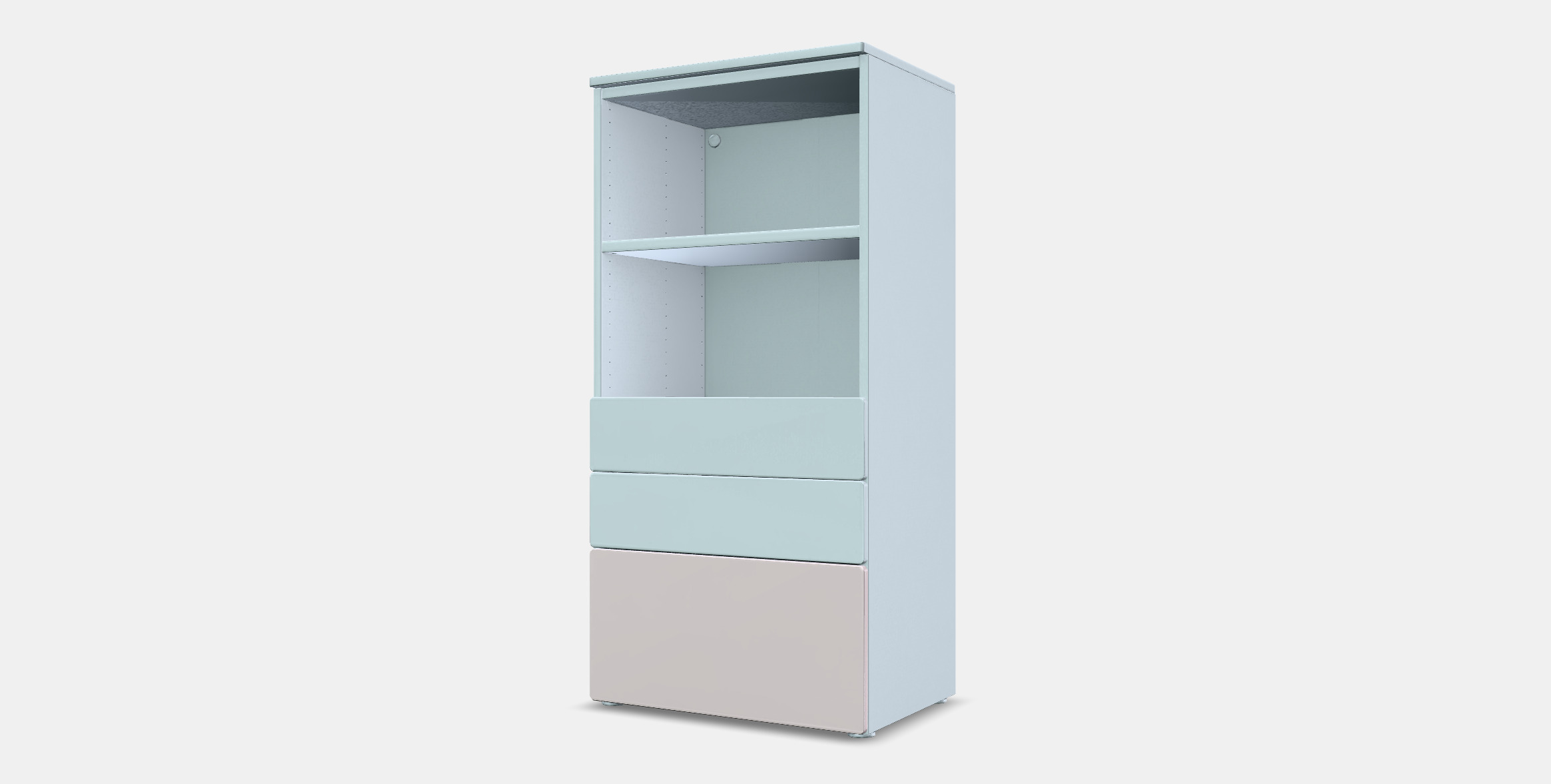 SMASTAD - PLATSA Bookcase 4 Low-poly 3D model_12