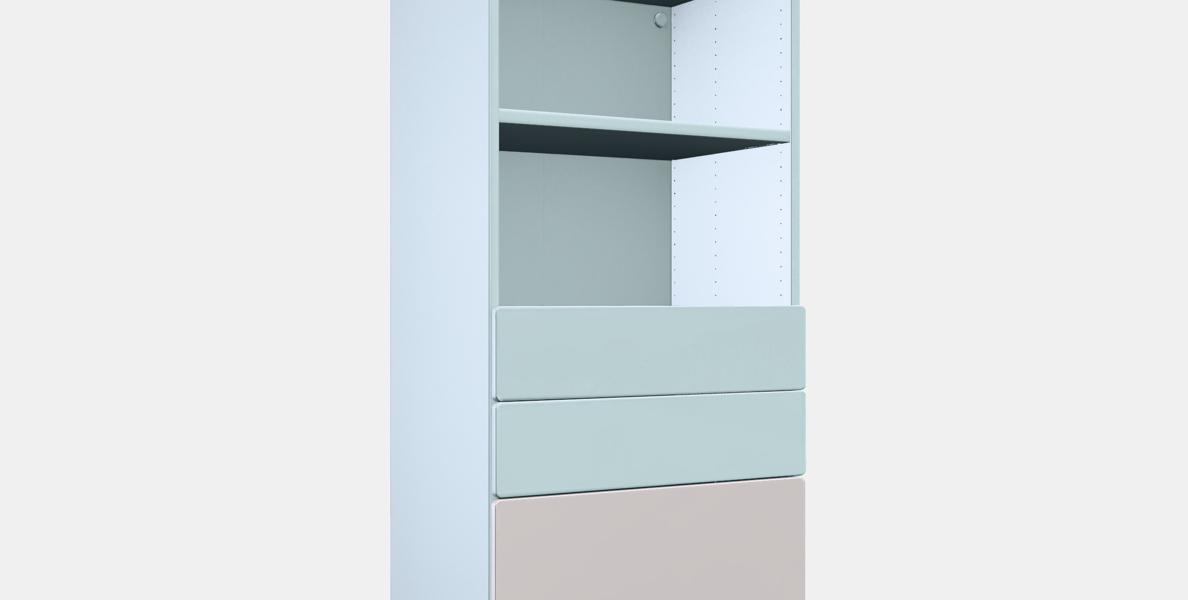 SMASTAD - PLATSA Bookcase 4 Low-poly 3D model_9