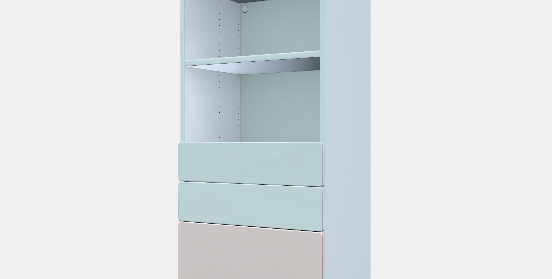SMASTAD - PLATSA Bookcase 4 Low-poly 3D model_13