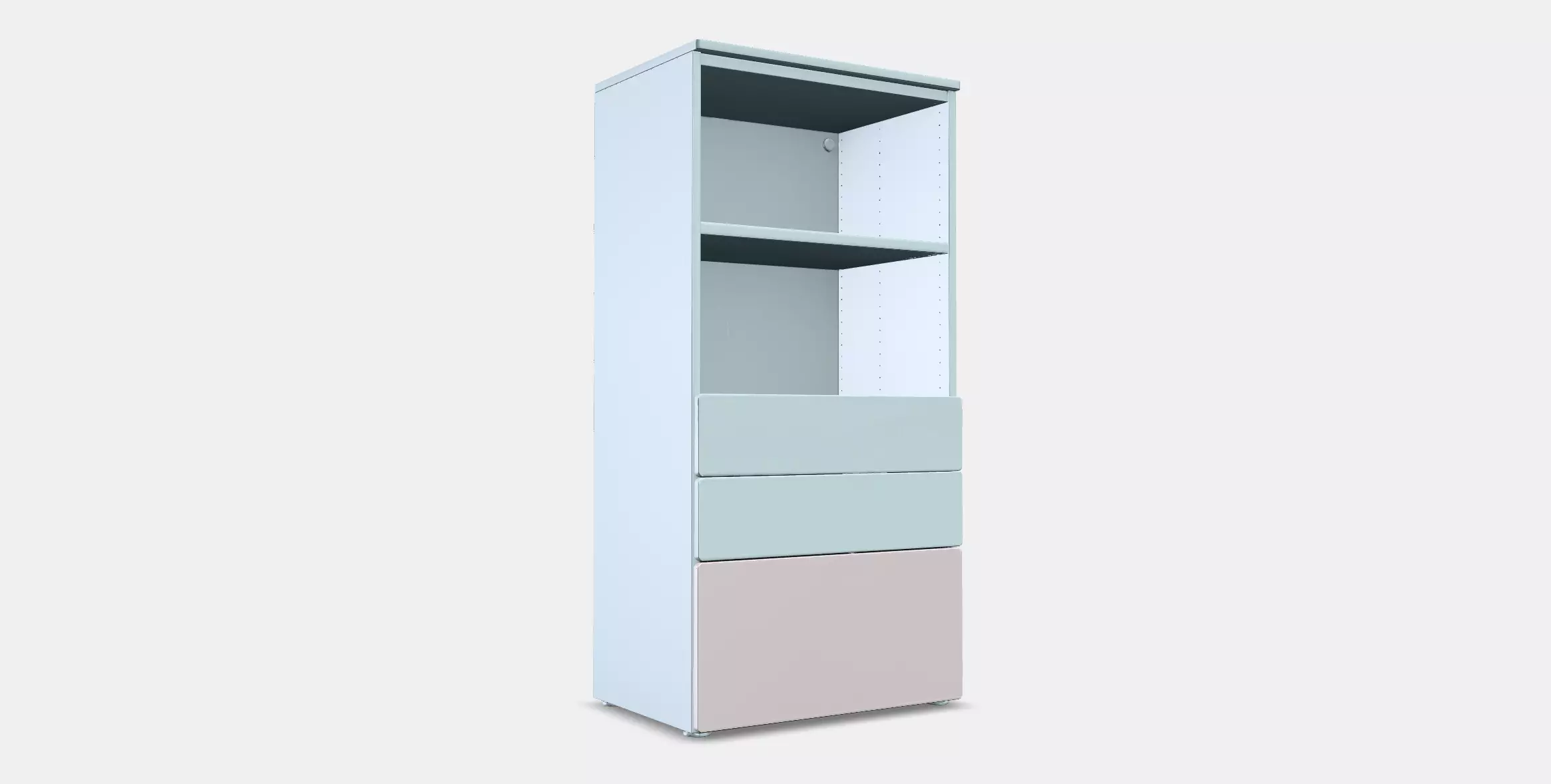 SMASTAD - PLATSA Bookcase 4 Low-poly 3D model_0