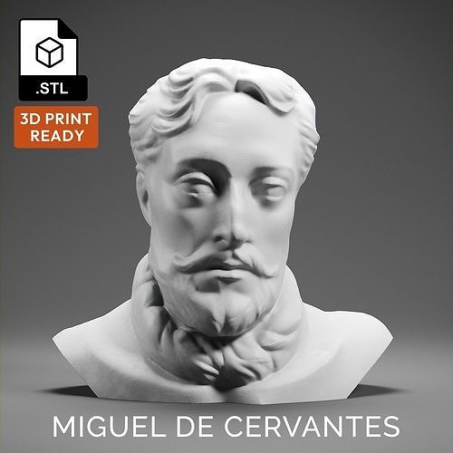 Miguel de Cervantes 3D print model