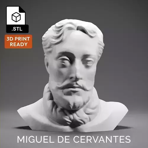 Miguel de Cervantes 3D print model