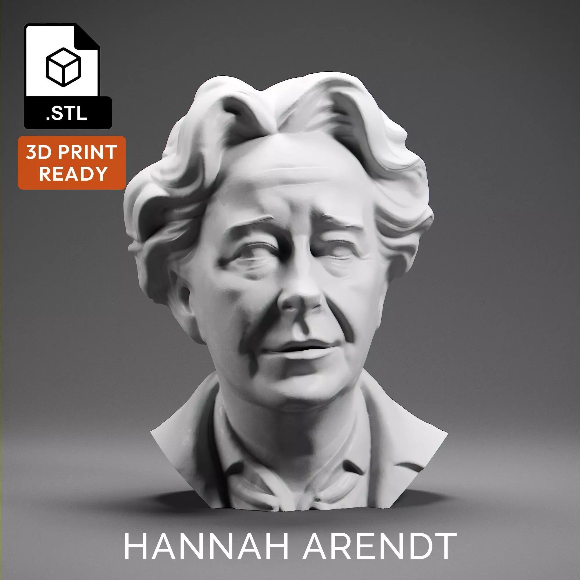 Hannah Arendt 3D print model_0