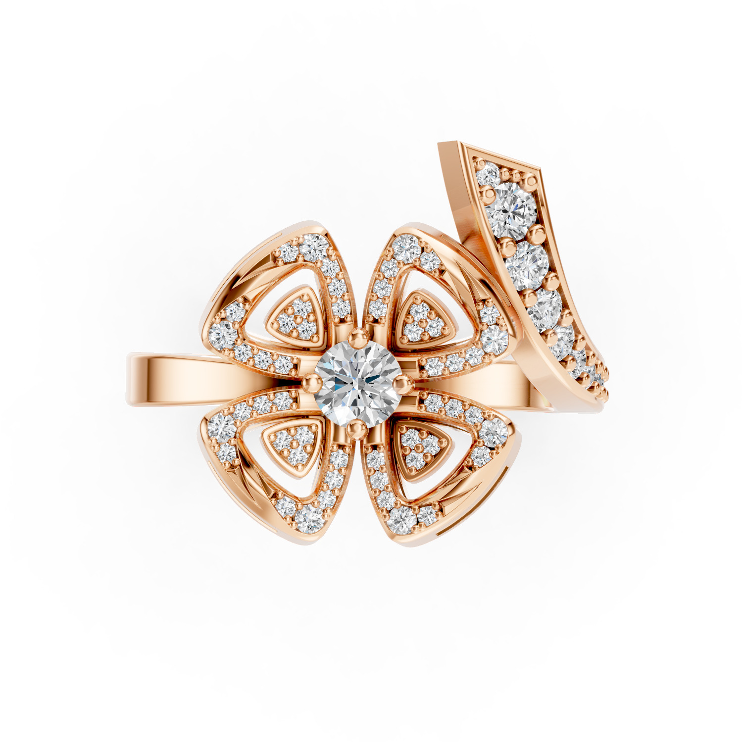 Bvlgari Fiorever Ring 3D print model_6