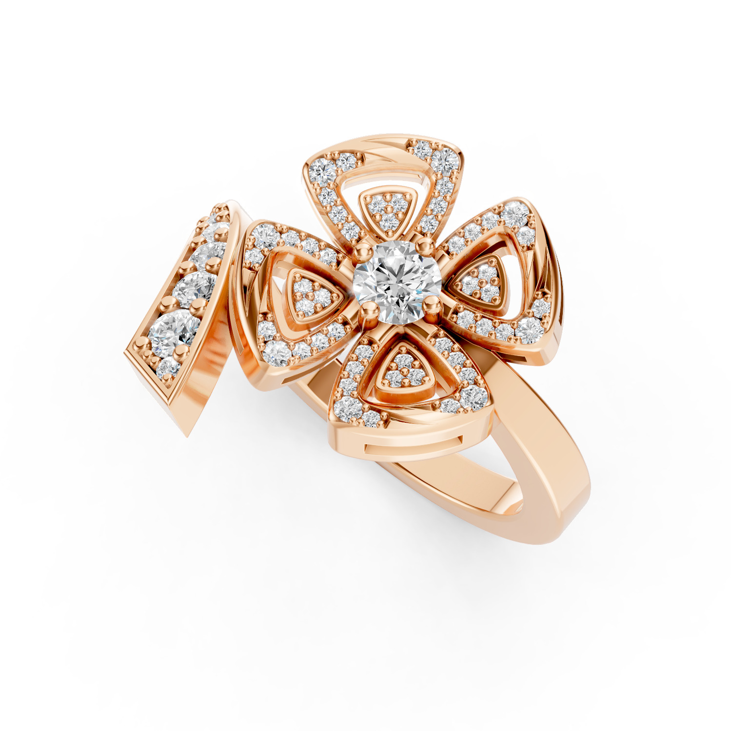 Bvlgari Fiorever Ring 3D print model_5