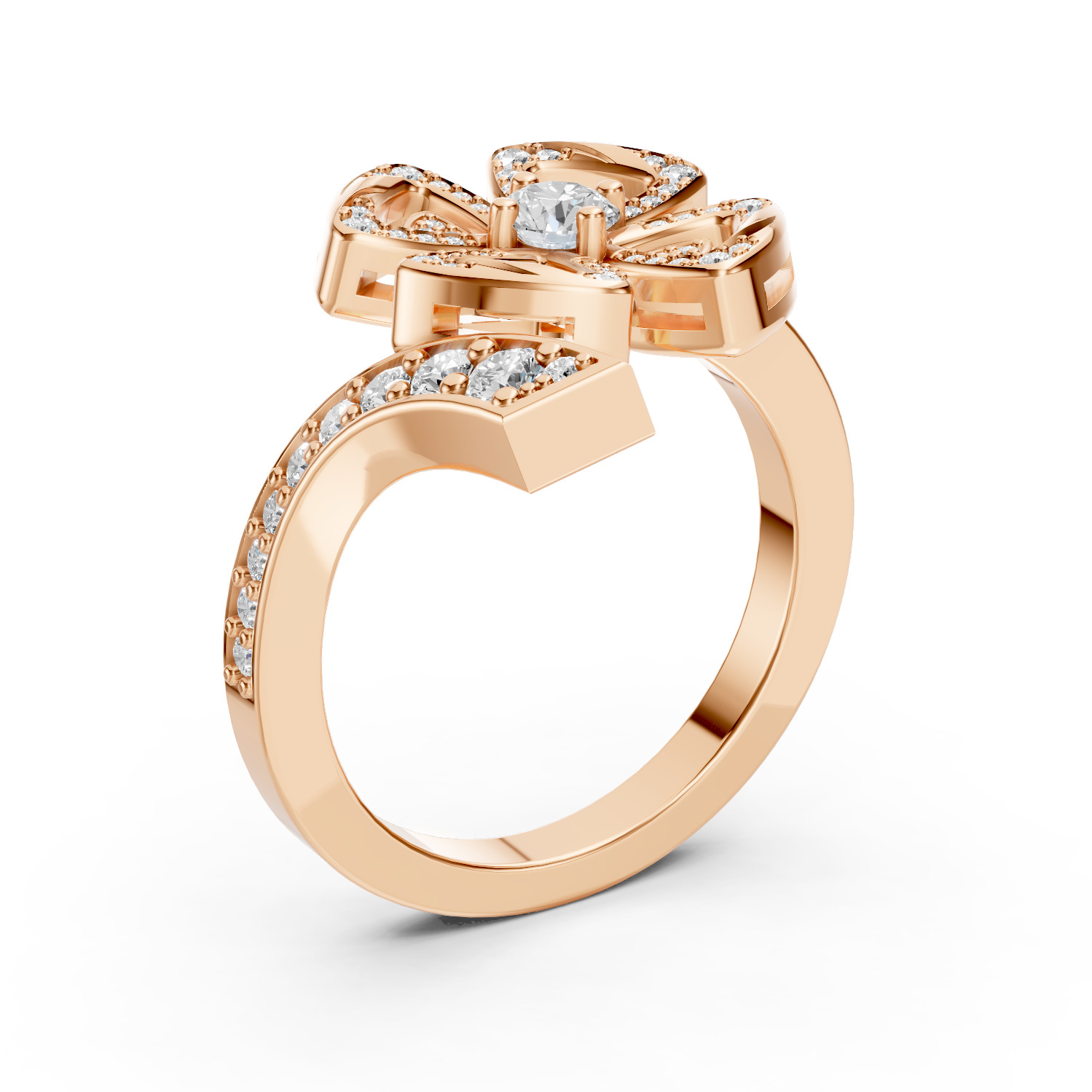 Bvlgari Fiorever Ring 3D print model_4