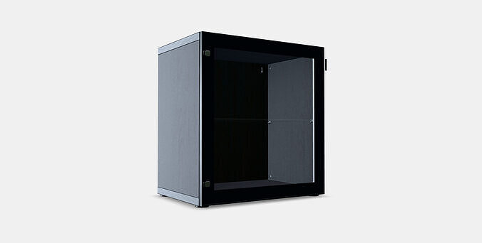 BESTA Shelf unit with glass door 9 3D model