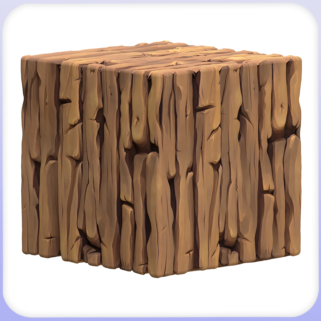 Stylized Bark Seamless Texture Texture_3
