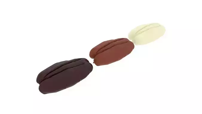 Chocolate Covered Pecan Nuts 3D model