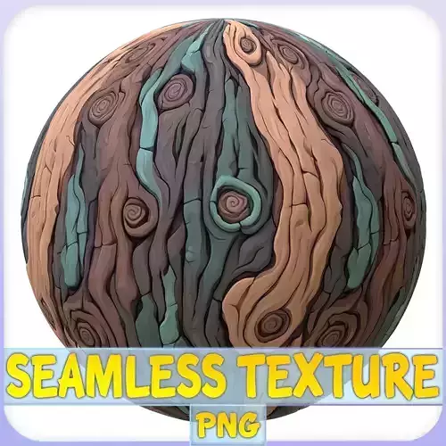 Stylized Bark Seamless Texture