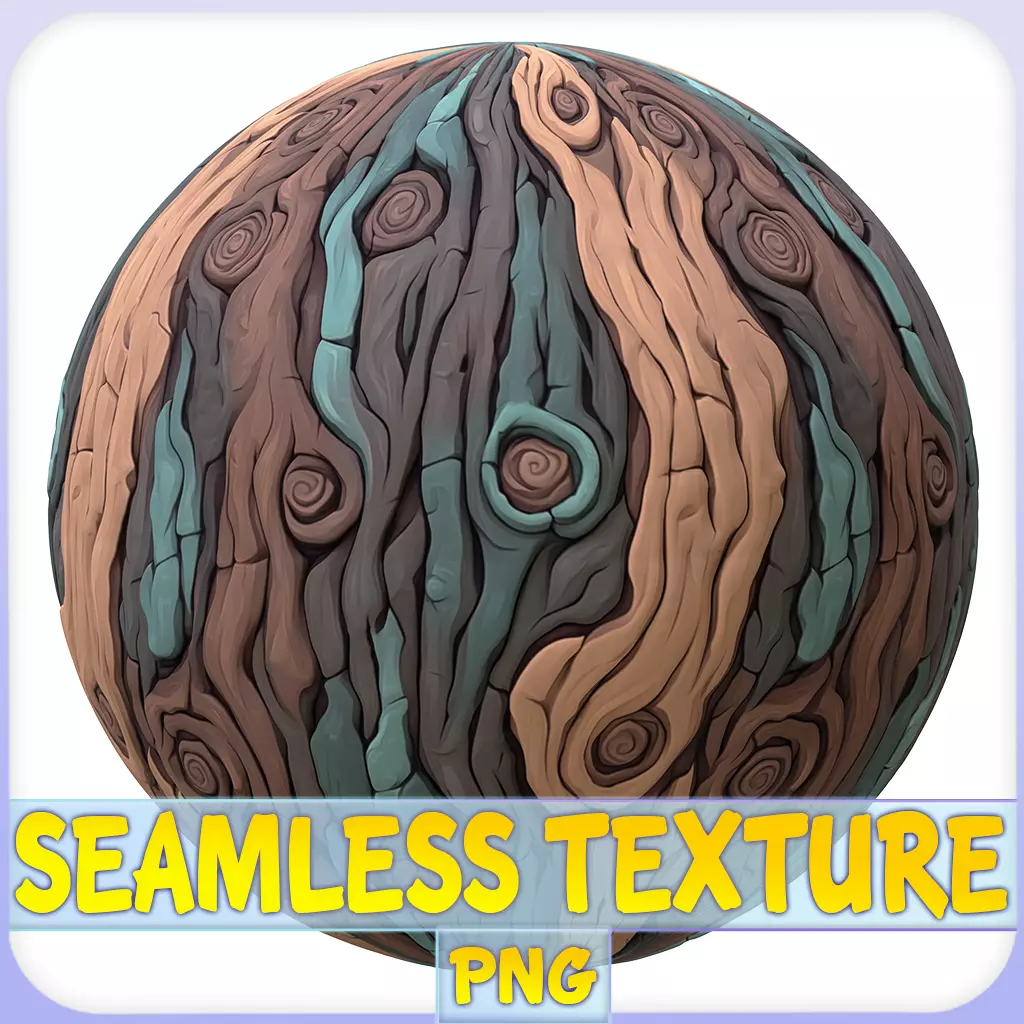 Stylized Bark Seamless Texture Texture_0