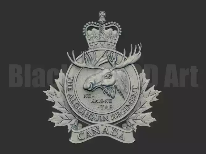 BRITISH MILITARY CAP BADGES Canadian Algonquin Army Infantry